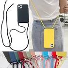 Ремешок, шнур, цепочка, ожерелье, ремешок, строп, чехол для iPhone 13 12 11 Pro XS MAX 7 8plus XR X SE 2020, чехол с веревкой Hands Free