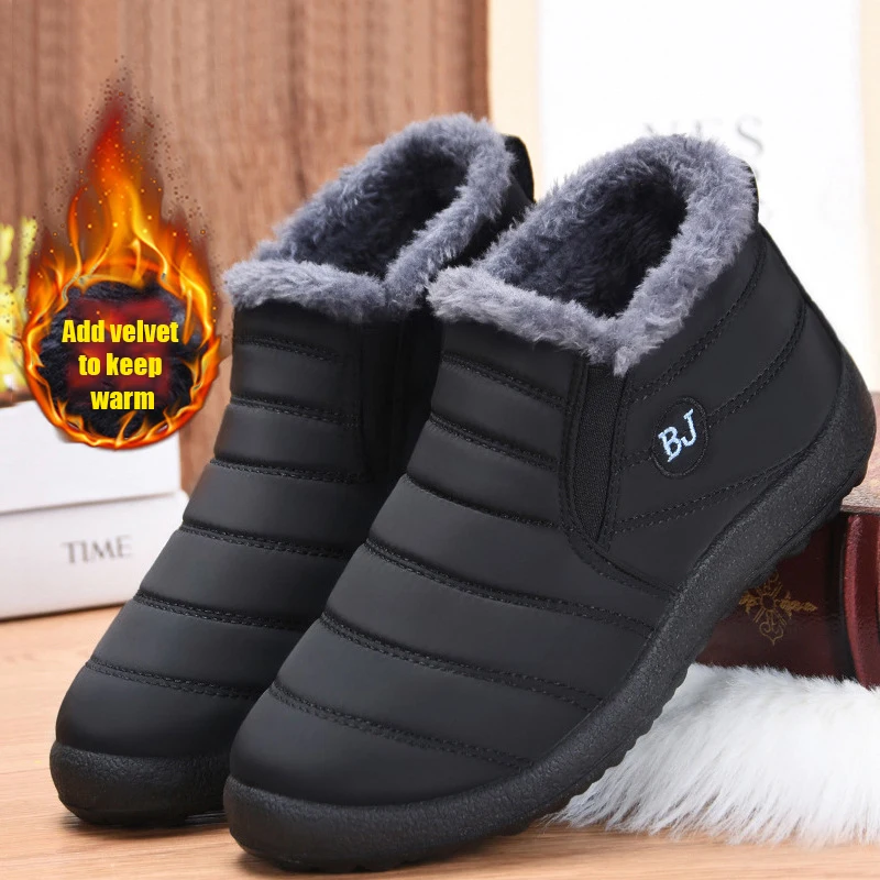 

Lightweight Winter Shoes For Men Snow Boots Plush Warm Men Ankle Boots Unisex Winter Boots Footwear Plus Size 37 47