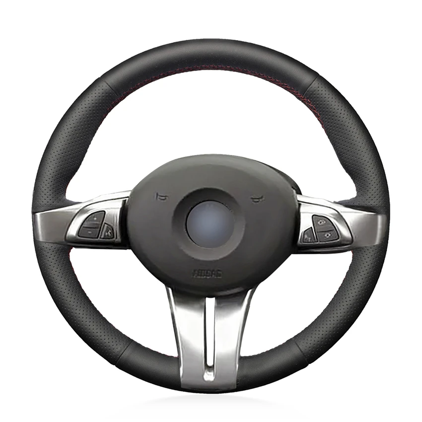 

Hand-stitched Black Artificial Leather Anti-slip Soft Comfortable Car Steering Wheel Cover for BMW Z4 2003 2004 2005 2006
