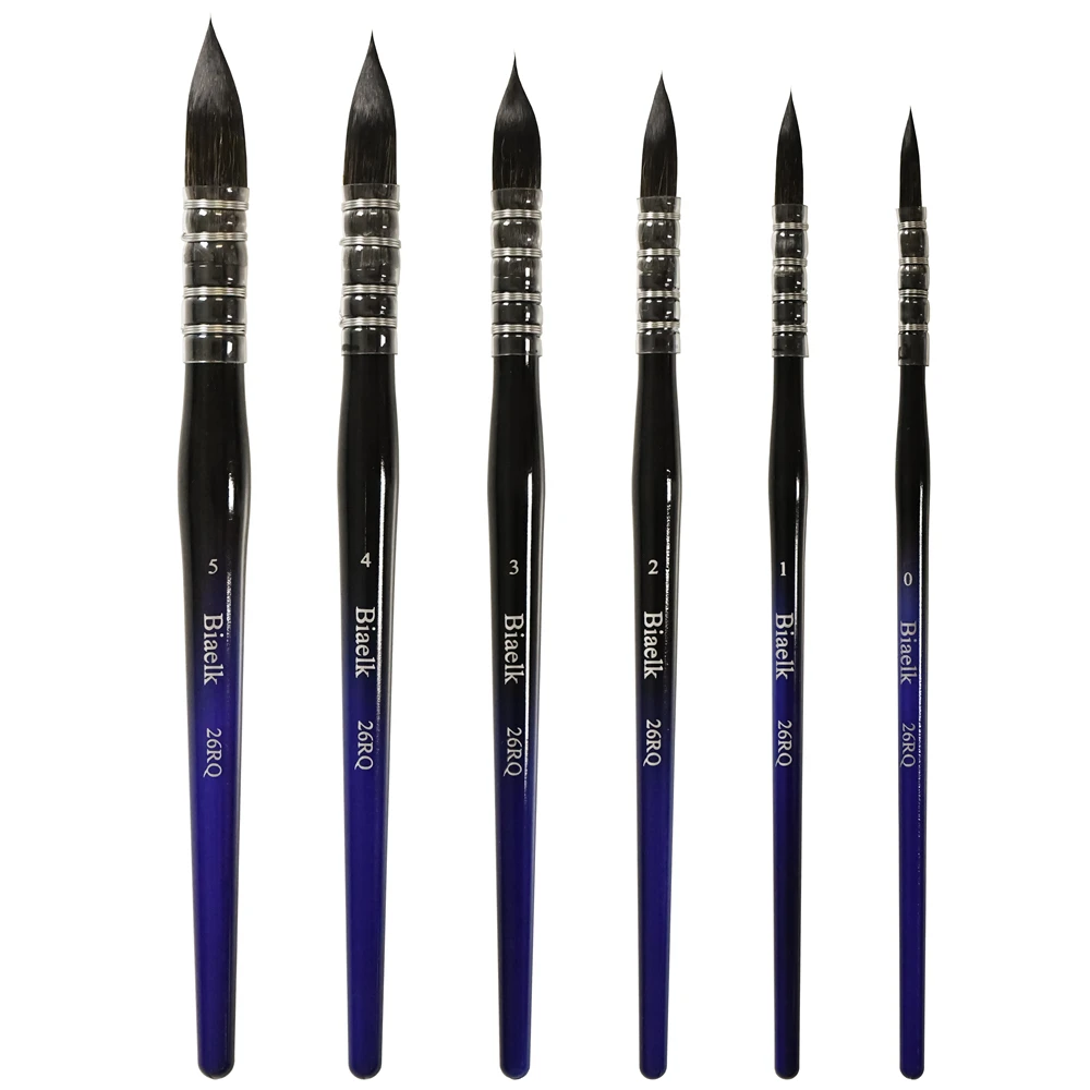 

1PC 26RQ High Quality Squirrel-Imitation Hair Resin Handle Watercolor Artist Art Paint Brush