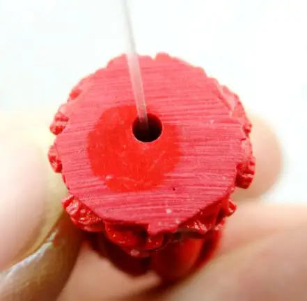 wholesale Natural Chinese Quartz Crystal Red Organic Cinnabar pendant for diy Jewelry making necklace A39 | Украшения и