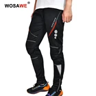 Мужские зимние велосипедные брюки WOSAWE, велосипедные штаны для езды на велосипеде, длинные быстросохнущие брюки, мотоциклетные мужские брюки