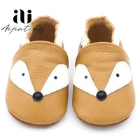 2020 new skid proof fox style genuine leather baby boys girls shoes infant toddler moccasins slippers soft bottom first walkers