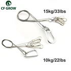 Комплект легкой подвессветильник, веревка из нержавеющей стали, крюк, оцинкованный стальной кабель, подвесные светильники, осветительные приборы для выращивания растений 1015 кг 2233 фунта