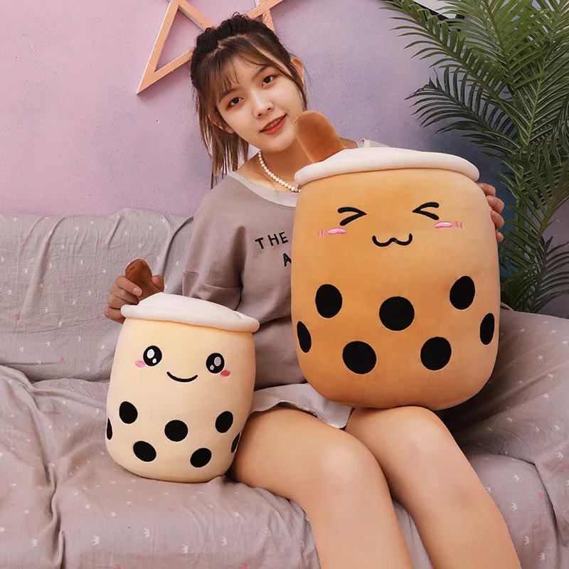 Реалистичный пузырьковый чай плюшевые игрушки для девочек мягкая кукла молока