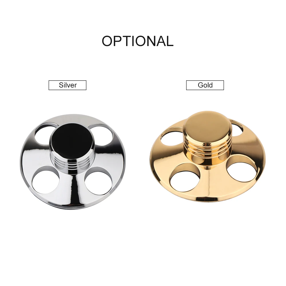 

Record Weight Stabilizer for LP Turntables LP Disc Stabilizer Metal Clamp with Non-slip Bottom