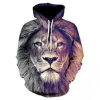 new products for fallwinter 2020 3d printed mens funny animal street fashion hooded tops sweatshirt