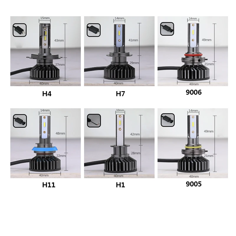 BAGELED CSP H7 LED car light H4 lamp H1 H3 HB3 9005 led headlight 9006 hb4 H11 Headlamp 20000LM 24V Car Headlight Bulbs | Автомобили и