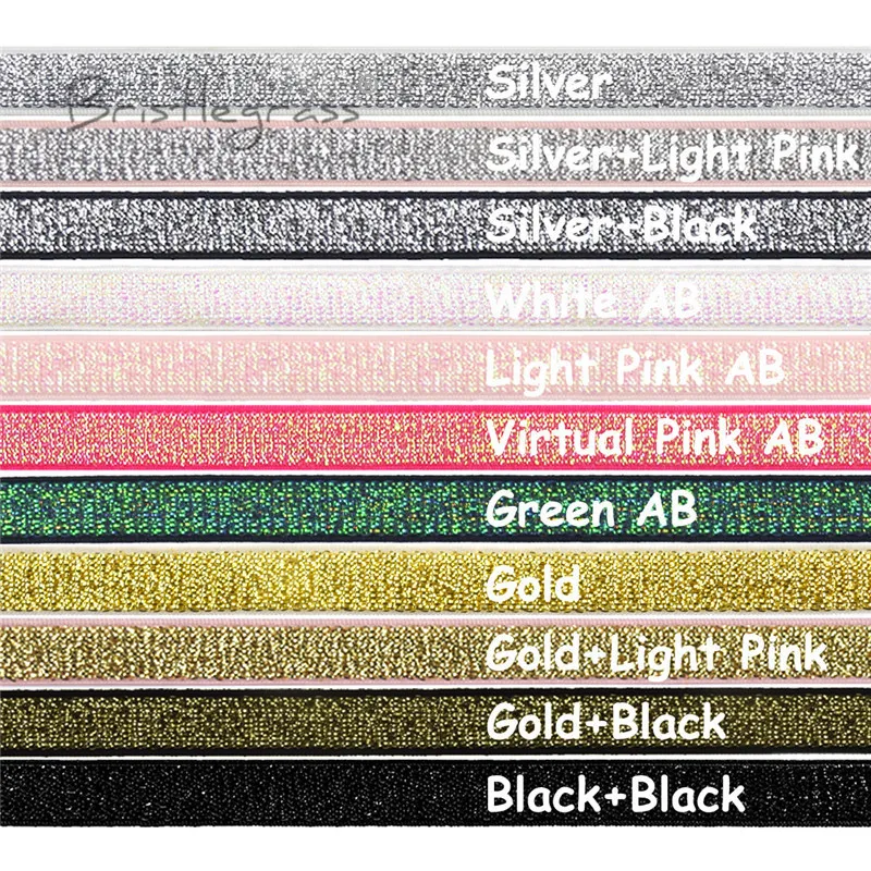 5 ярдов эластичные ленты для бюстгальтера 10 мм|glitter elastic headband|elastic headbandsheadband |
