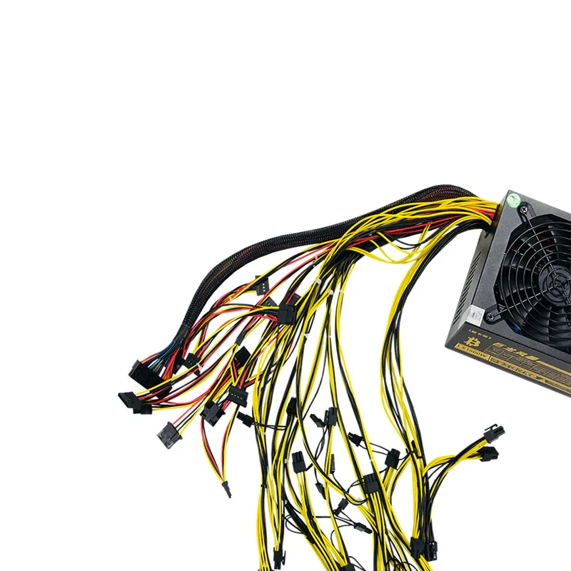 Новый блок питания Bitmain Dragon Storm LX1800W мощностью 1800 Вт с множеством каналов, 16*(6+2Pin) для майнинга на GPU.