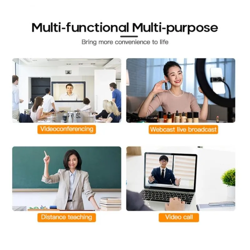 

1080P Webcam HD Free Drive Compute Web Camera Built-in Microphone USB Camera For Live broadcast Video Recording Calling Work