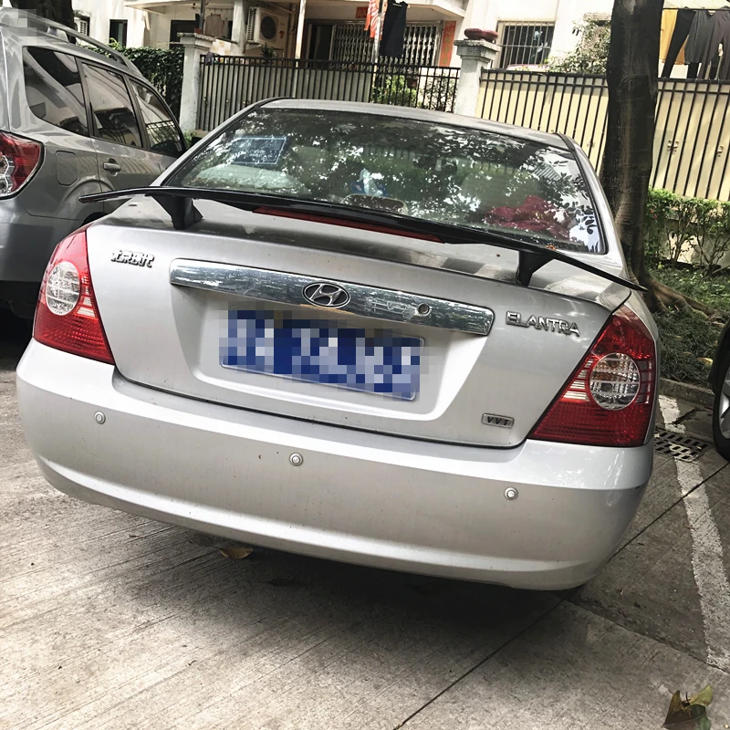 Спойлер для Hyundai Elantra спортивный спойлер из АБС пластика заднее крыло автомобиля