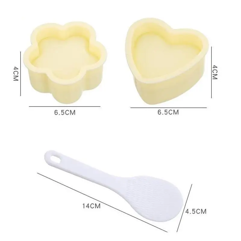 

3PCS/Set DIY Sushi Mold Onigiri Rice Ball Food Press Mold Japanese Tools Kitchen Accessories Sushi Maker Triangular Home Be S5W7