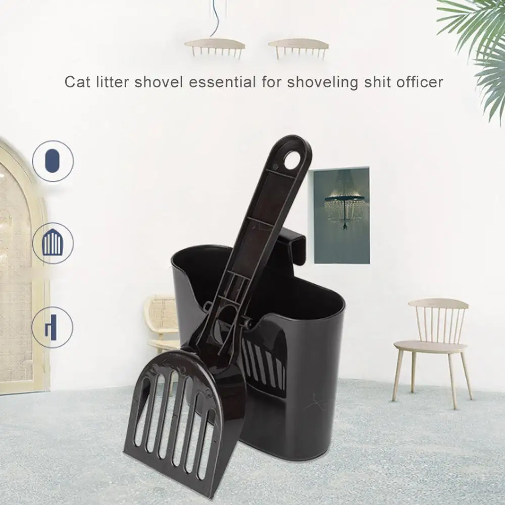 Набор для чистки кошачьего туалета черная коробка туалета|Лотки и товары