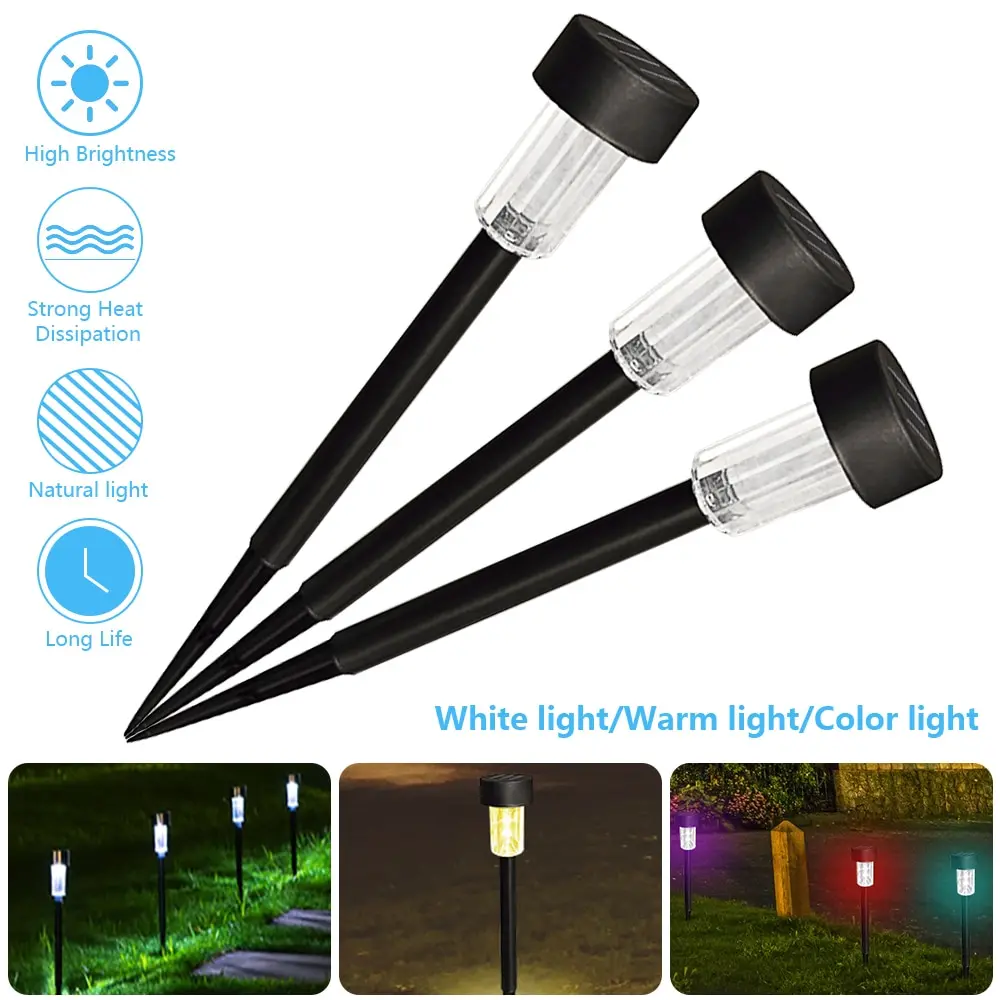 Солнечный Пластиковый садовый светильник лампы для лужайки наружный