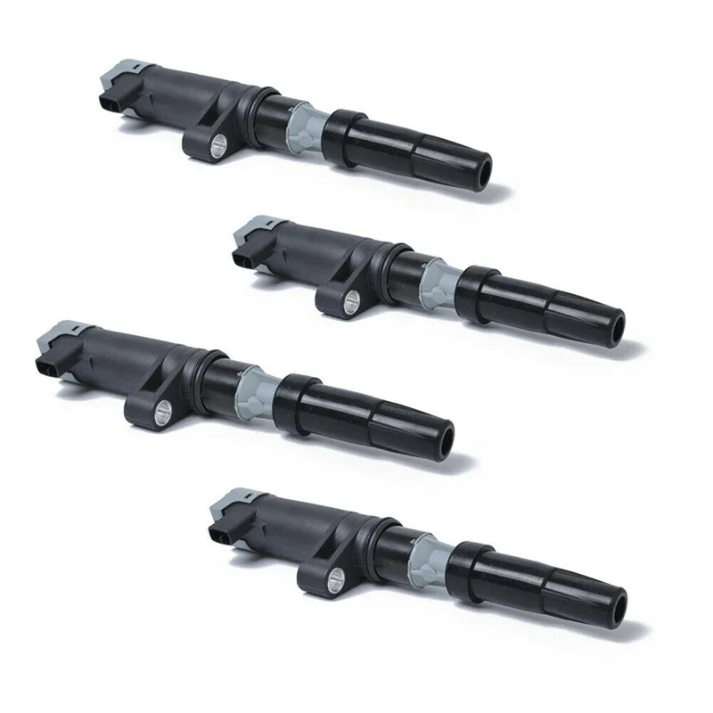 

4 PCS Automobile Black ABS Ignition Coil for Renault OEM 7700875000