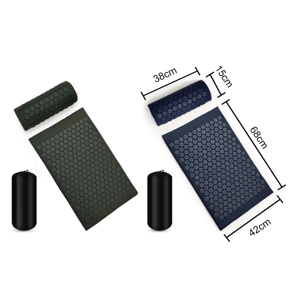 

Acupuncture Massage Pillow Yoga Pad Acupoint Spike Relieve Stress Cushion Neck Acupuncture Massager Pain Stress Relief Equipment