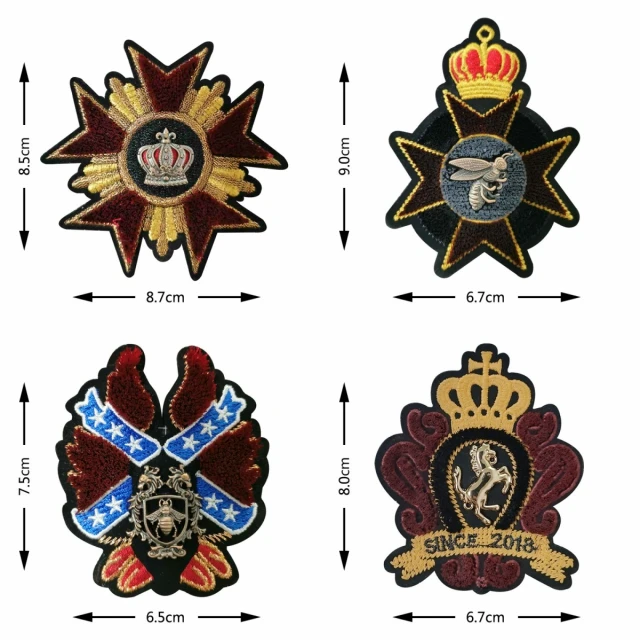 VIPOINT зубной щетки с металлическими вставками нашивки &quotКорона&quot Аппликации