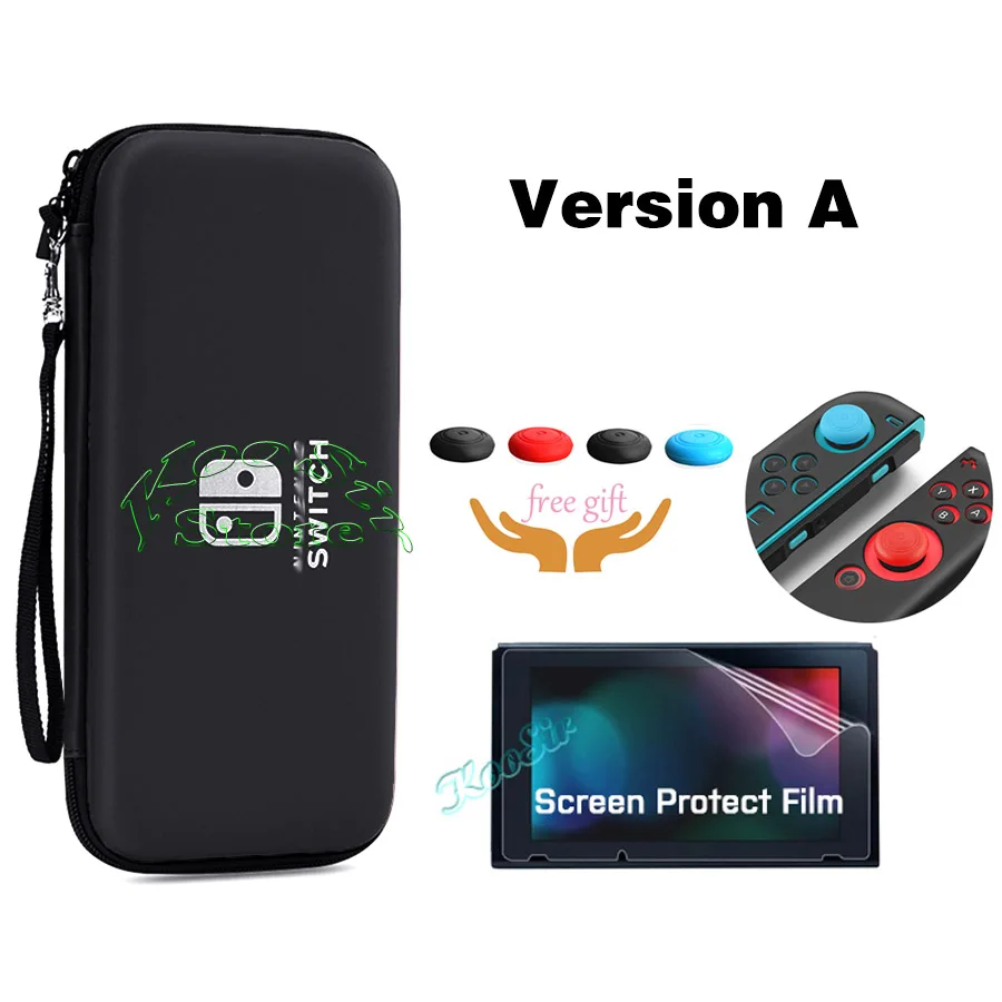 With Screen Film A Rend Switch аксессуары EVA жесткий чехол для хранения консоль сумка для переноски nintendo switch портативная дорожная Крышка для nintendo Switch - Цвет: With Screen Film A