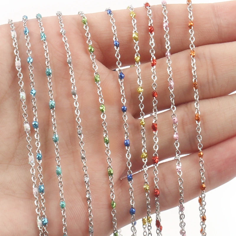 Бусины цепочки серебристого цвета для браслетов лодыжек ювелирных изделий 1