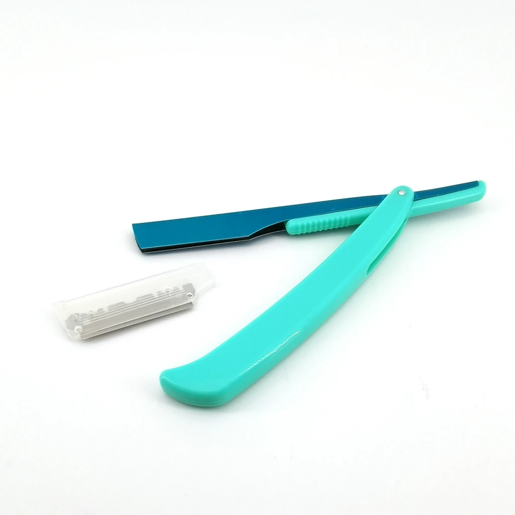 Ручной складной нож и бритва с прямыми лезвиями 3 цвета унисекс для бритья бороды