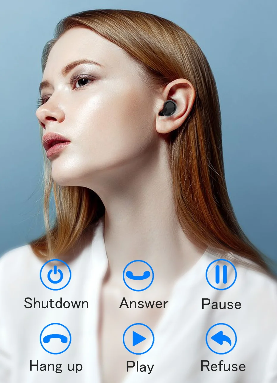 TiYiViRi X29 TWS Беспроводные Мини Bluetooth наушники спортивный телефон с микрофоном портативная зарядная коробка для Xiaomi huawei стерео наушники