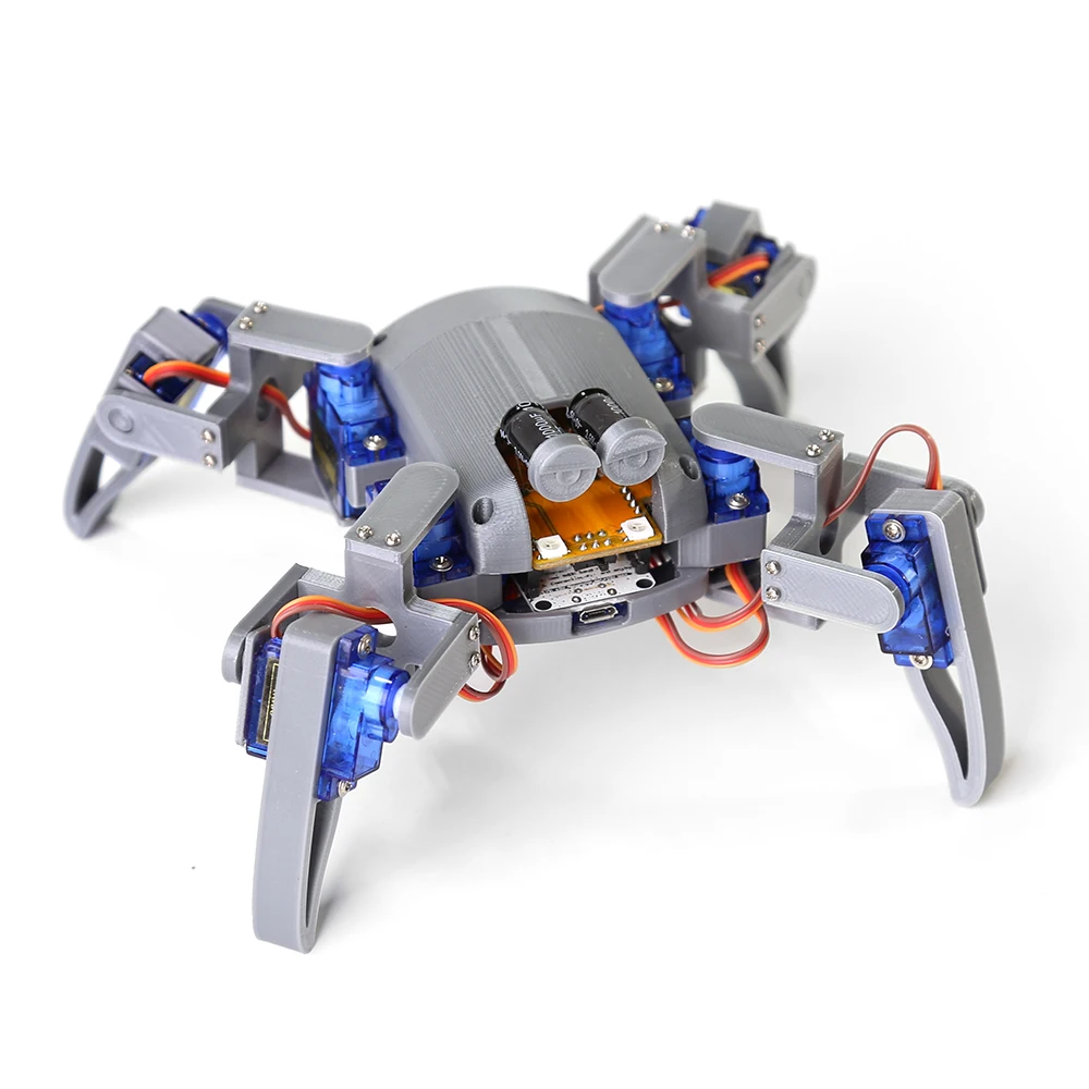 Quadruped Spider Robot Kit v2.0 for Arduino，3D printed Bionic robot DIY NodeMCU Programming Maker Open source hardware | Компьютеры и