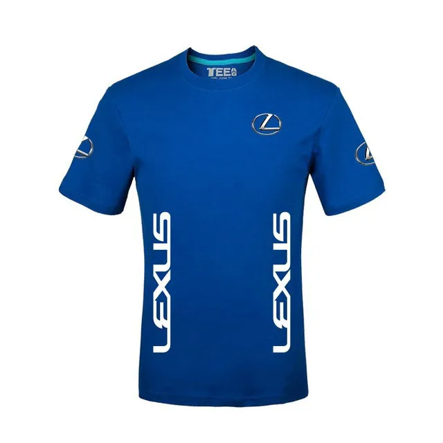 

Fashion New Men T-Shirt Summer Short sleeve Lexus T-shirt Cotton Men solid colour Tops S-3XL