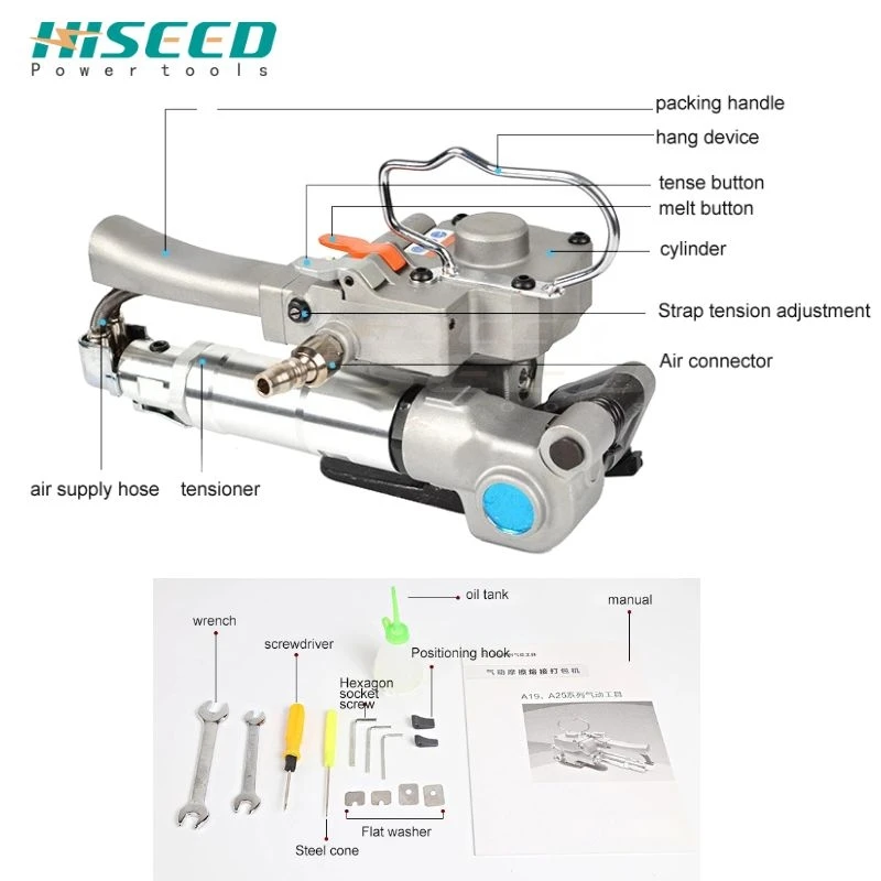 Пневматический пресс-подборщик A19 ПЭТ пластиковый стальной ремень упаковочный |