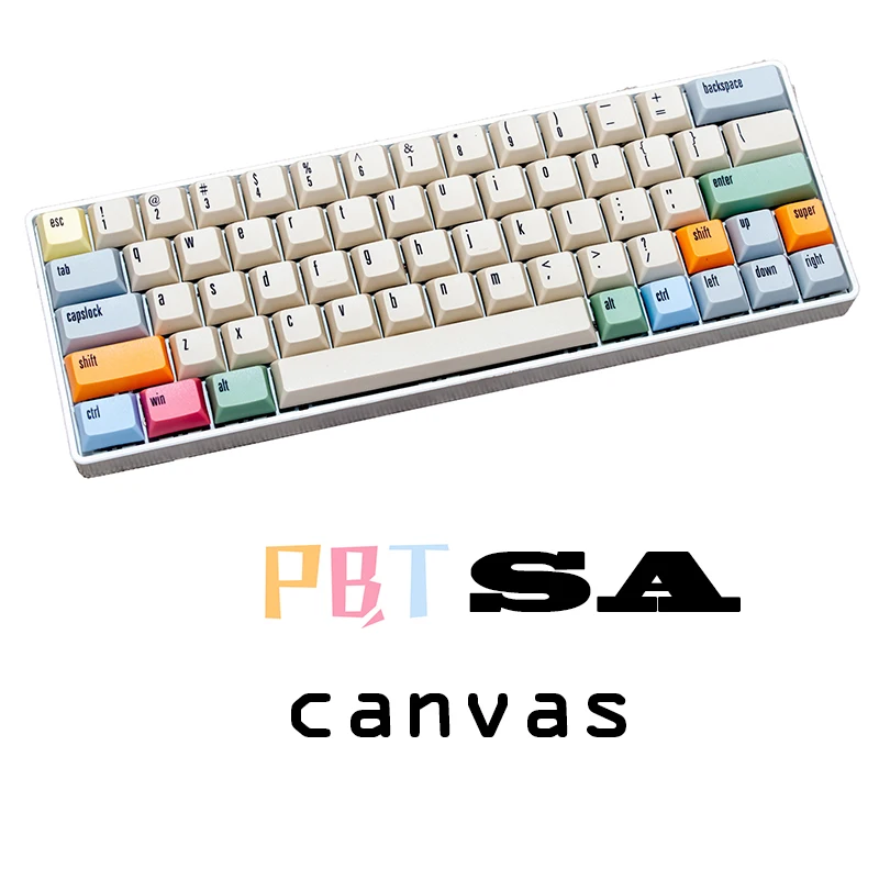 Колпачки для ключей PBT SA XDAS с высокой степенью сублимации, большой полный набор колпачков для ключей на 108 клавиш