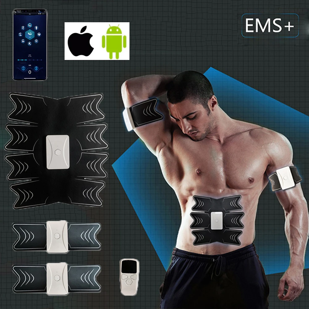 Удаленный стимулятор мышц EMS умный тренажер для брюшного пресса 8 упаковок 3 в 1