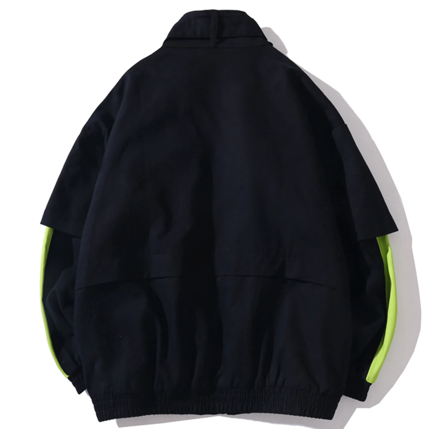 Мужская повседневная куртка-карго на молнии с карманами в стиле пэчворк уличная