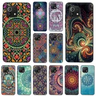 Роскошный мягкий черный чехол для телефона с принтом мандалы с защитой от падения для Xiaomi Mi 11 Lite 5G 11i 11x11t 10 Ultra 10T Note 10 Pro 9 9se, чехол