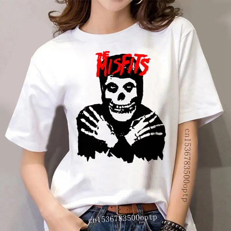 

Misfits Classic Skull Distressed Print T-Shirt - IMIS15