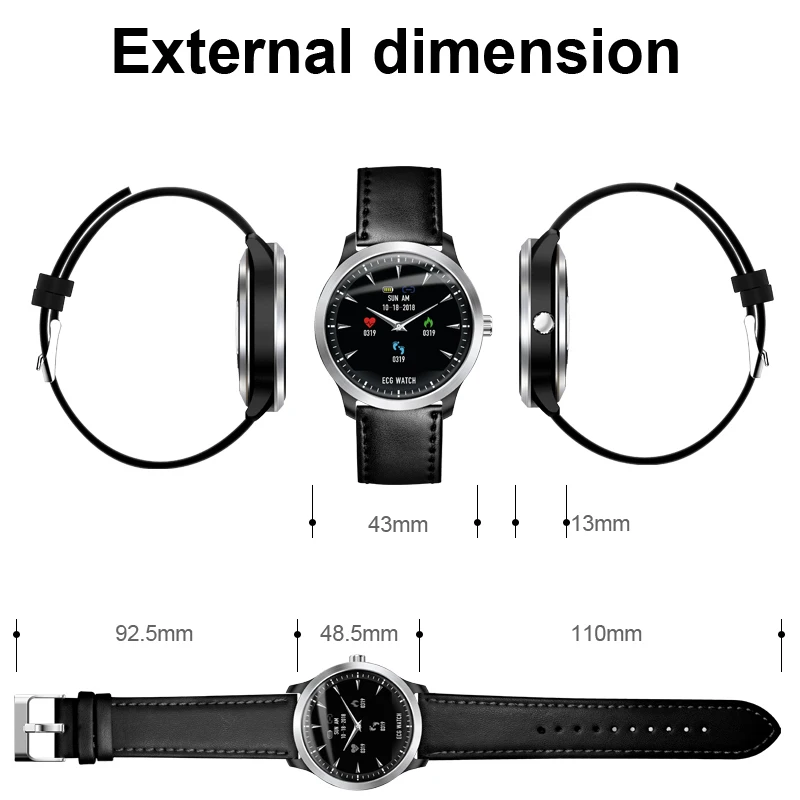 LIGE ECG PPG Смарт-часы монитор сердечного ритма кровяное давление smartwatch ecg дисплей сна фитнес-трекер Smartwatch Android IOS