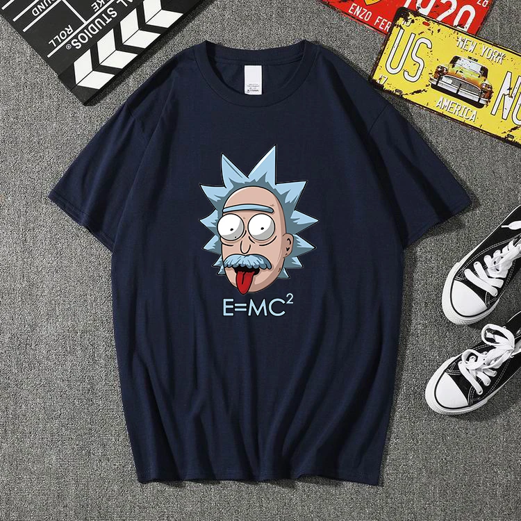 HIPFANDI мужские футболки Рик и Морти Homme летние мужские футболки с коротким рукавом мужские футболки Camiseta футболка Homme размера плюс XXL - Цвет: FH0043Navy