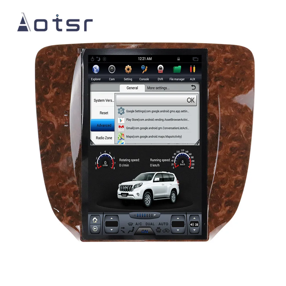 Автомобильный DVD плеер Tesla styel Android 9 0 GPS навигация для GMC Yukon/Chevrolet Tahoe 2007 2011