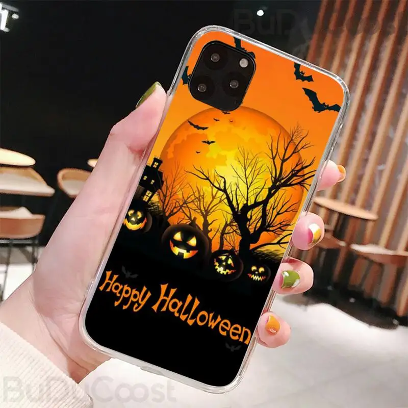 

Chenel Pumpkin Halloween Soft Phone Case Cover for iPhone 8 7 6 6S Plus X XS MAX 5 5S SE XR 11 Cover