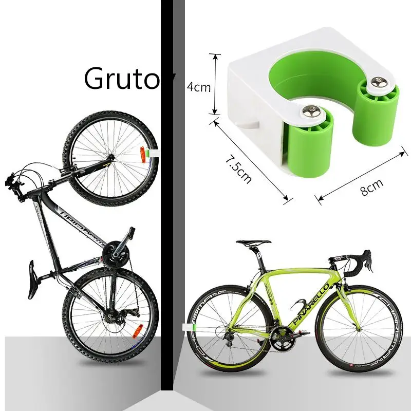 

Grutov 2020 New Bicycle Wall Mount Hook Road Bike Parking Buckle Portable Wall Rack Indoor Vertical Bracket For racing Bicycle