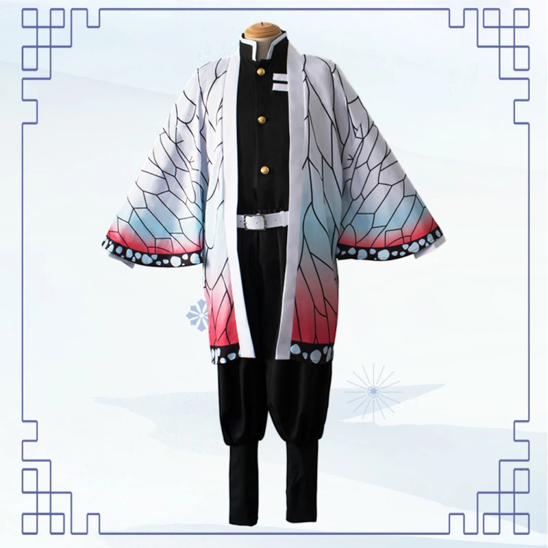 Костюм для косплея кимоно из аниме рассекающий демонов парик шинобу камадо