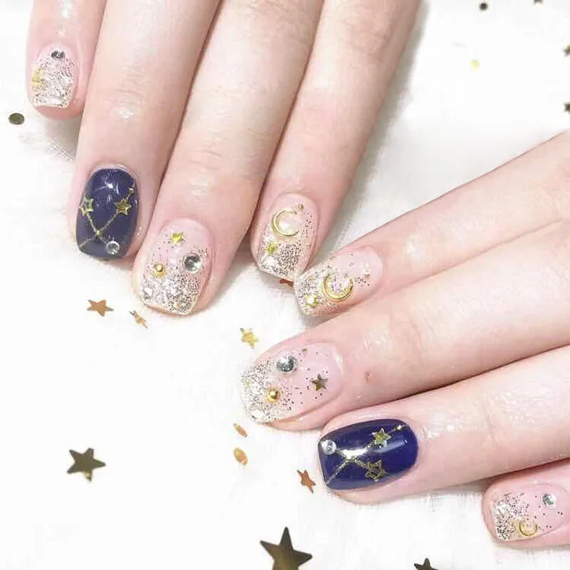 14 наконечников/набор полное покрытие наклейки для ногтей обертывания украшения