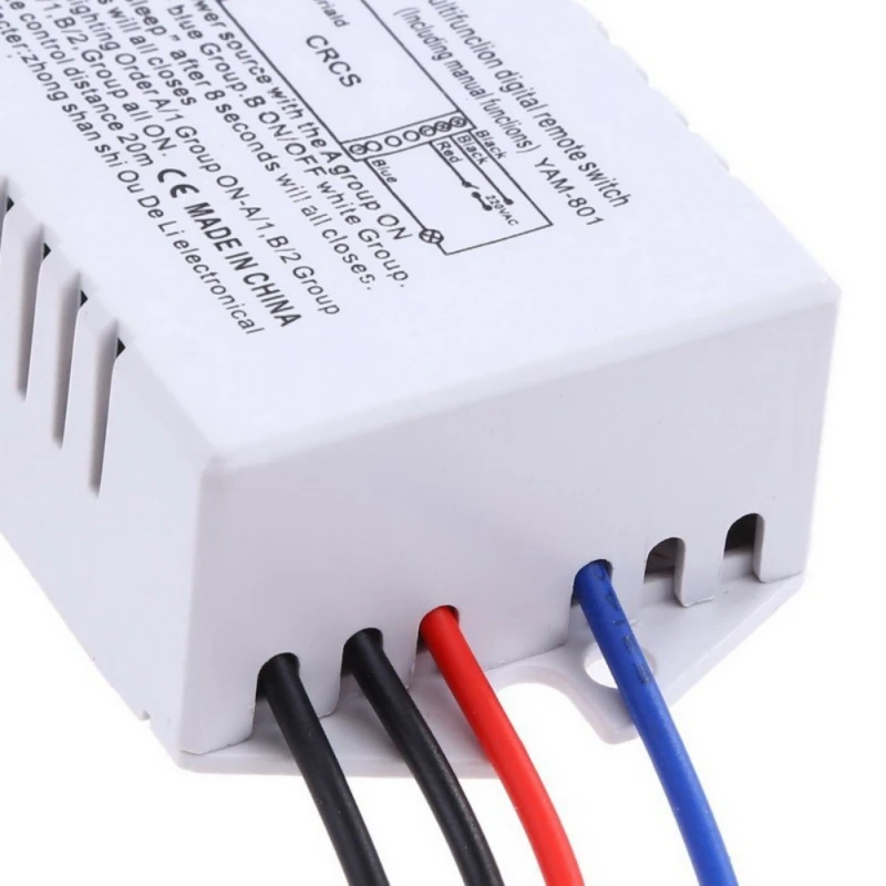 220 В 1/2/3 путей беспроводной переключатель включения/выключения лампы