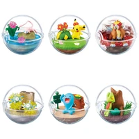new pokemon bikachu mew two mu shou palace toy cute transparent collection childrens holiday gift small ornaments elf ball doll