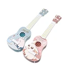 Имитация четырехструнной гитары, игрушка для раннего развития, имитация укулеле, Детские музыкальные игрушки для детей, тренировка для детей