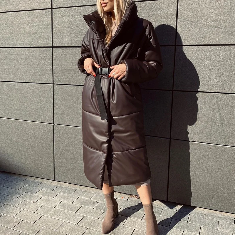 

Malina winter parkas straight women's fashions let loose elegant female jackets cotton pockets long women's jackets jm