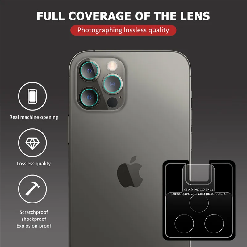

For iphone 12 Pro Camera Protector 9H Tempered film Glass Cover For iPhone 12 11 Pro Max mini Camera Case Screen Protector