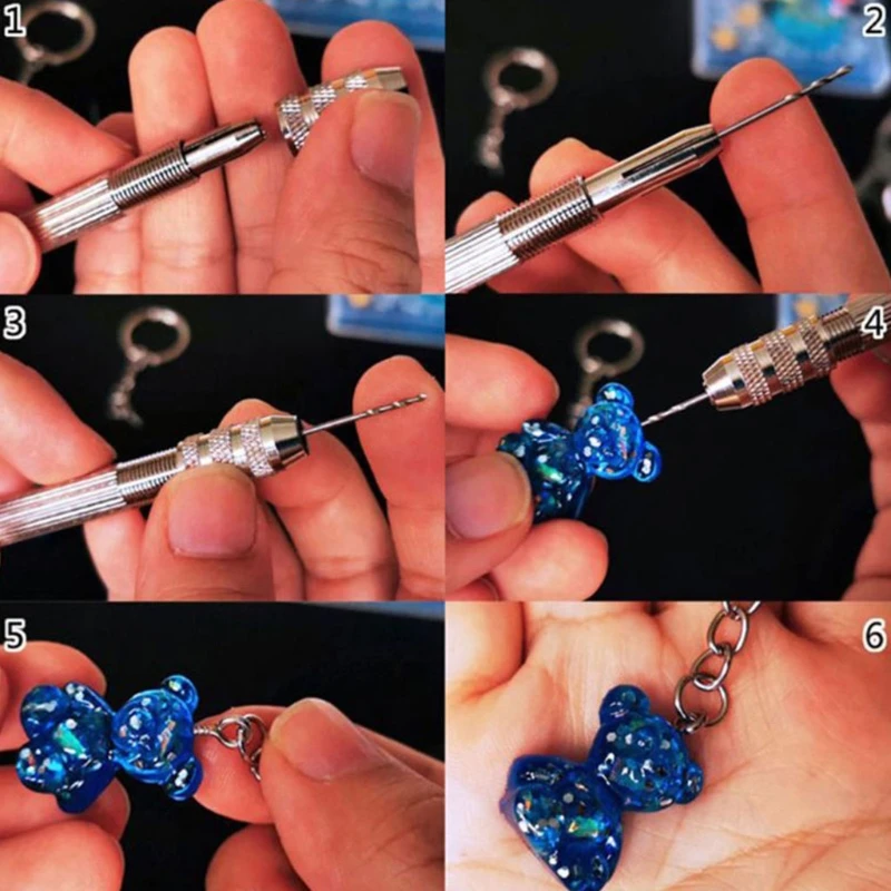 

1 Set Key Chain Split Rings Pendants Keychain DIY Crafts Epoxy Resin Accessory