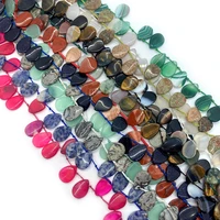 1 strand natural semi precious stone loose beads strand 34 colors water drop shaped 18x25mm diy for making necklace bracelets