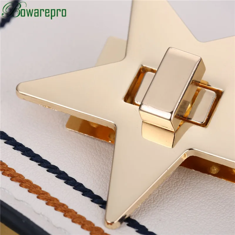 Bowarepro звезда металлическая DIY застежка Поворотный замок для сумки на плечо аксессуары для дамских сумочек высокого качества 1 шт