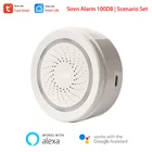 Детектор сигнализации Tuya Smart Life, Wi-Fi, USB, 100 дБ